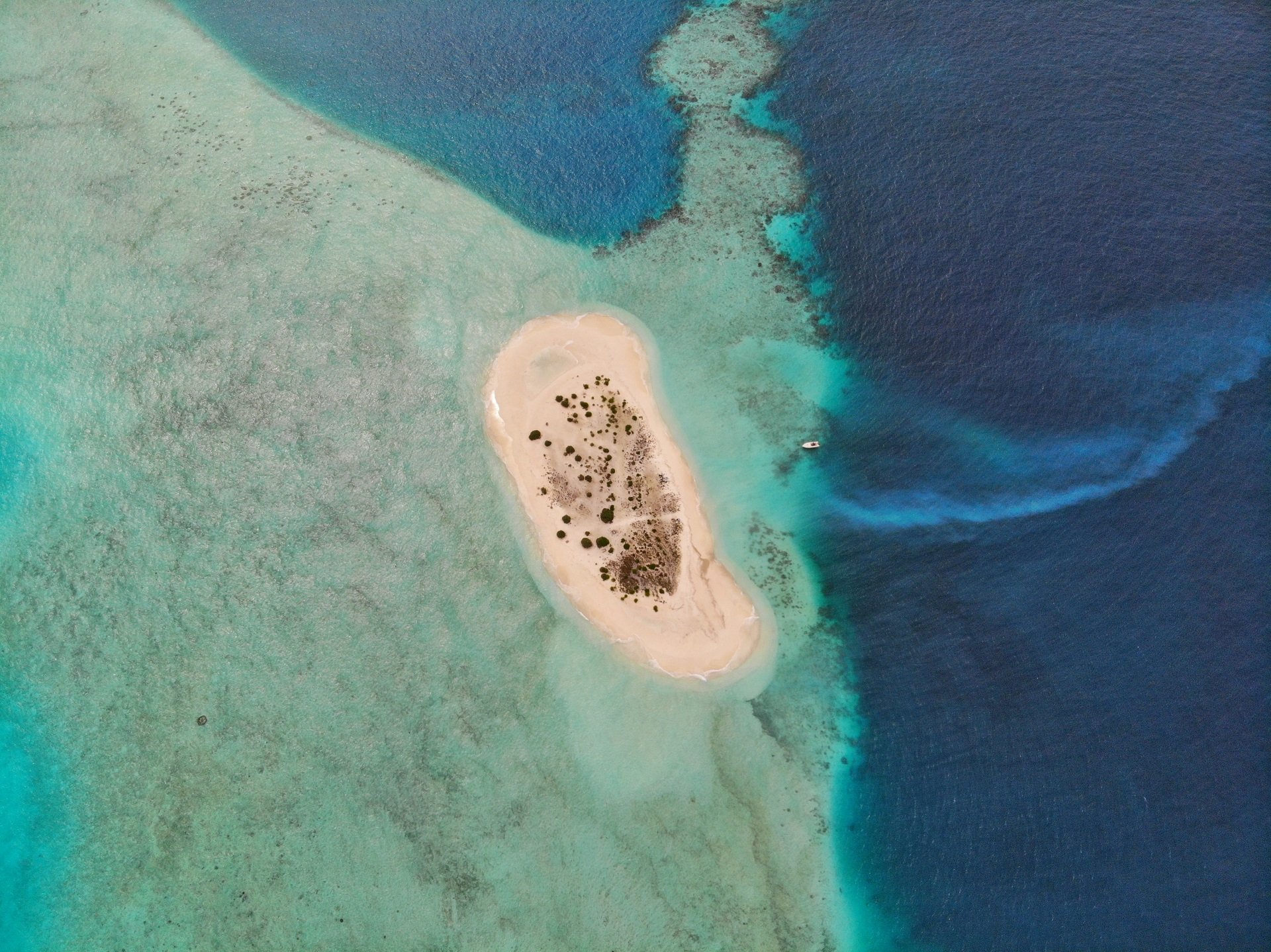 isola di sabbia alle maldive